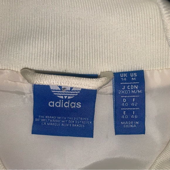 Adidas Originals Embroidered Moth Superstar Jacket Blue/Red Women's Size Medium - Picture 8 of 9